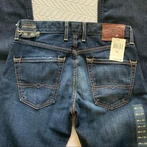 Lucky Brand Mens Dark Wash Slim Jeans